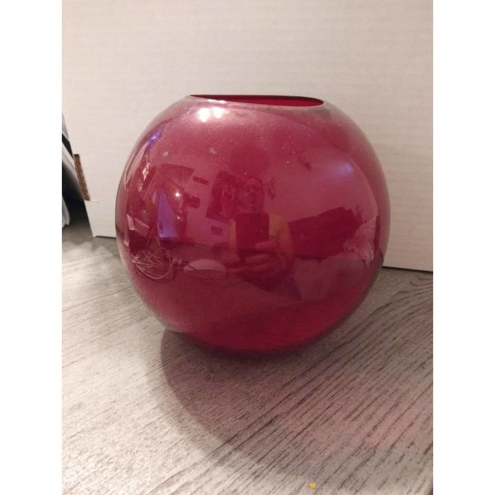 Cranberry Red 5" Pod Vase